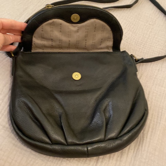 MARGOT Black Leather Crossbody Bag - Picture 3 of 8